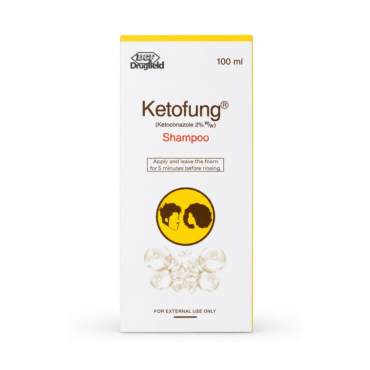 Drugfield Ketofung Ketoconazole 2% w/w Shampoo 100 ml