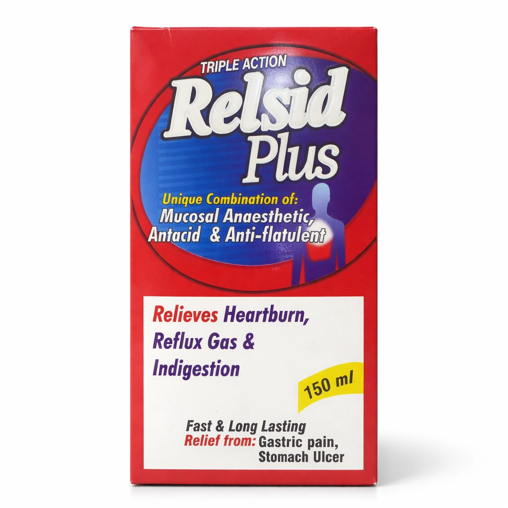 Relsid Plus Triple Action Oral Suspension 150 ml