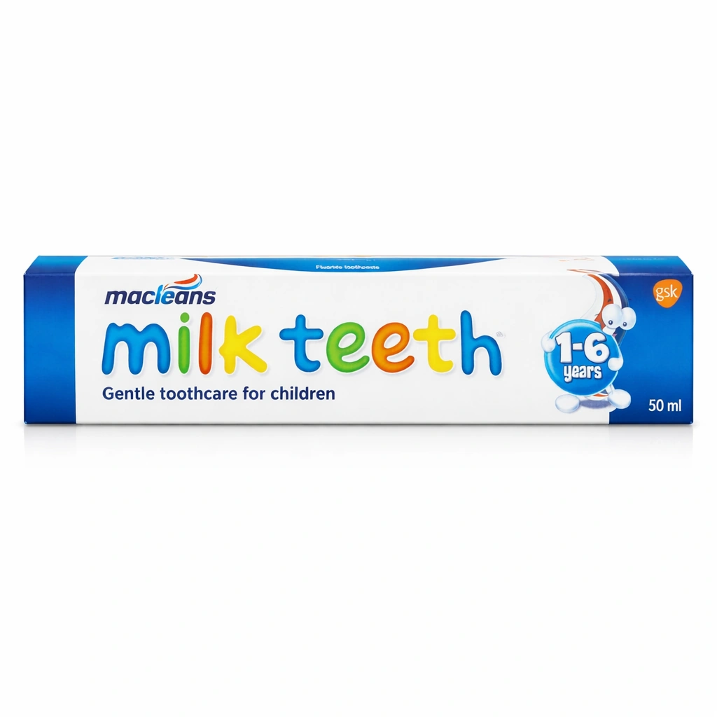 Macleans Milk Teeth Fluoride Toothpaste 1-6 Years 50 ml