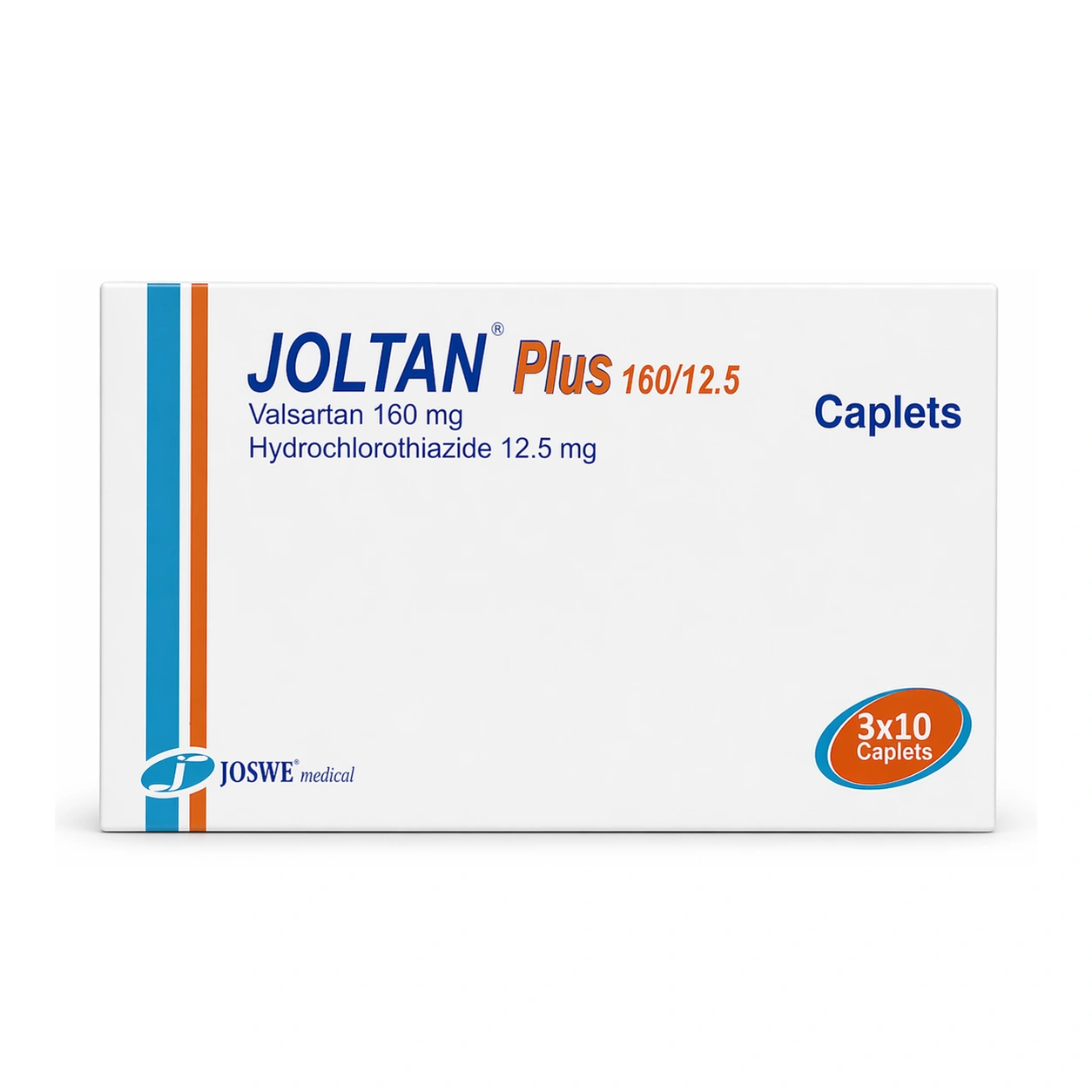 Joltan Plus Valsartan 160 mg/Hydrochlorothiazide 12.5 mg Caplets x 30 caplets