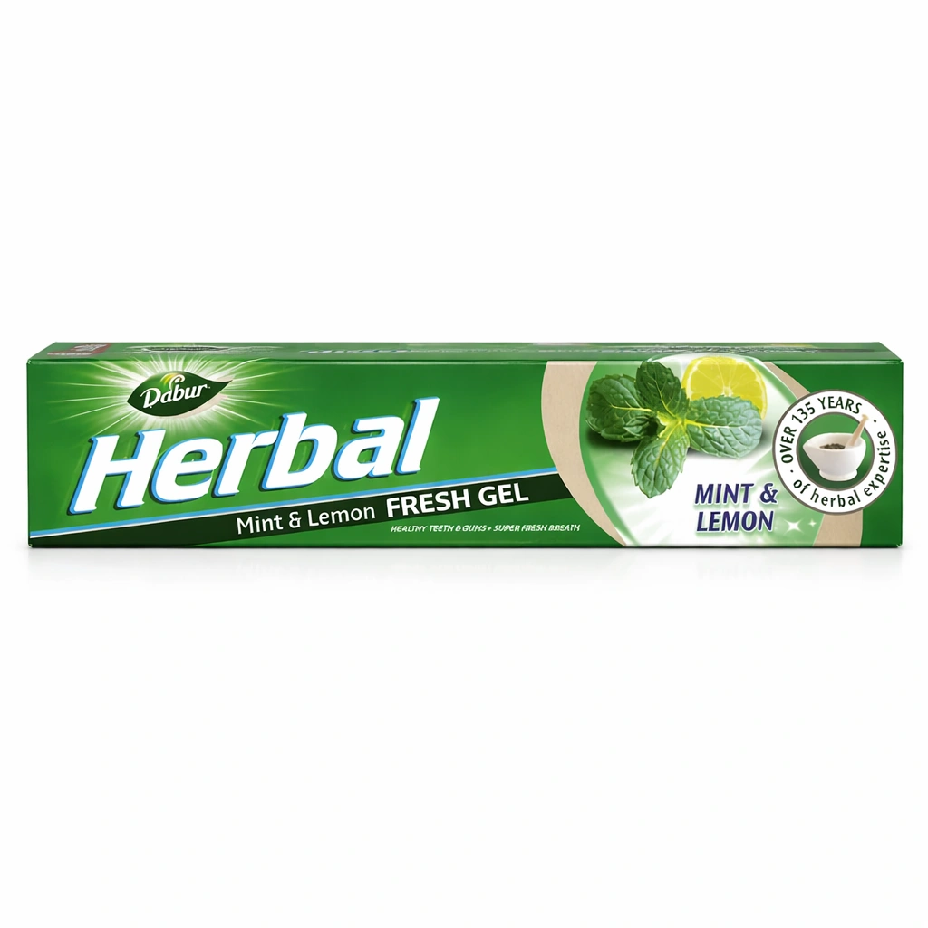 Dabur Herbal Mint & Lemon Fresh Gel Toothpaste 130 g