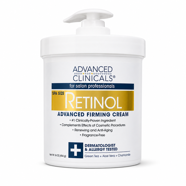 Advanced Clinicals Retinol Advanced Firming Cream 16 oz (454 g)