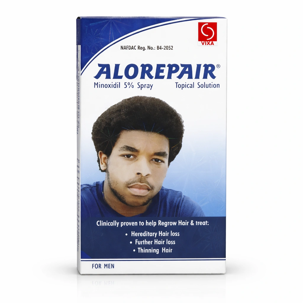 Vixa Alorepair Minoxidil 5% Spray Topical Solution for Men 60 ml