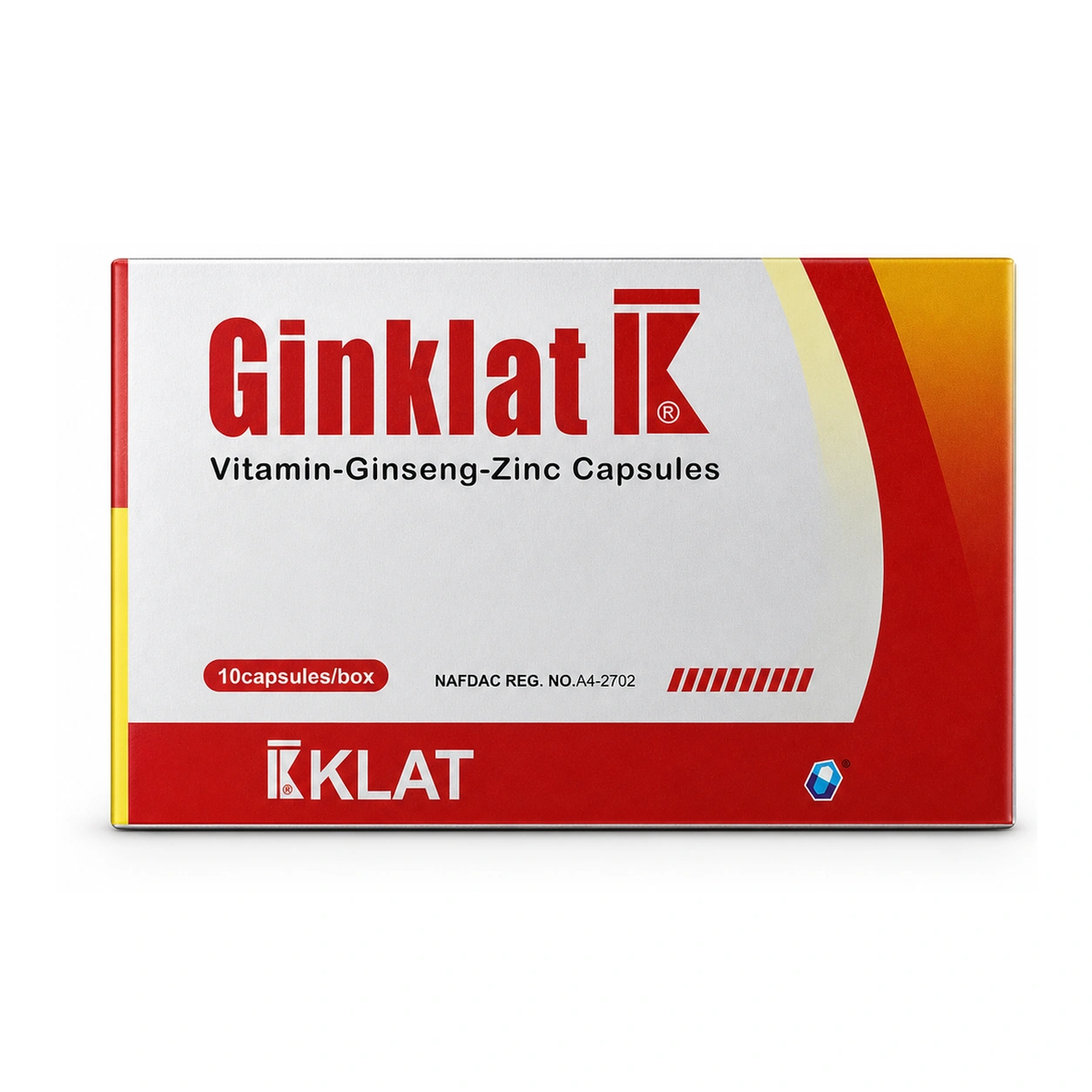 Ginklat Vitamin E Ginseng Zinc Capsules x 10 Capsules