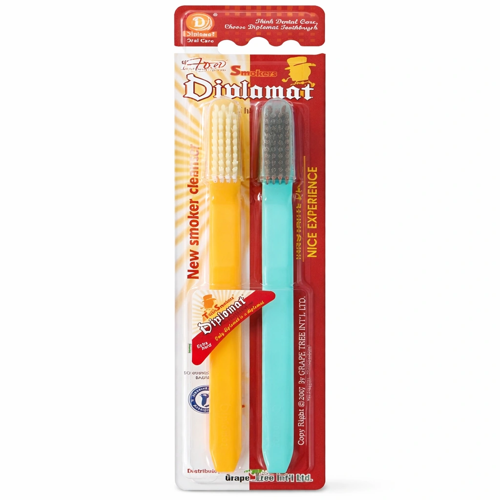 Diplomat Smoker Cleanser Toothbrush x 2 Toothbrushes
