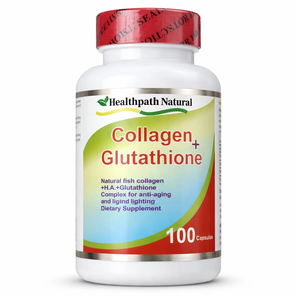 Healthpath Natural Collagen + Glutathione Dietary Supplement x 100 Capsules