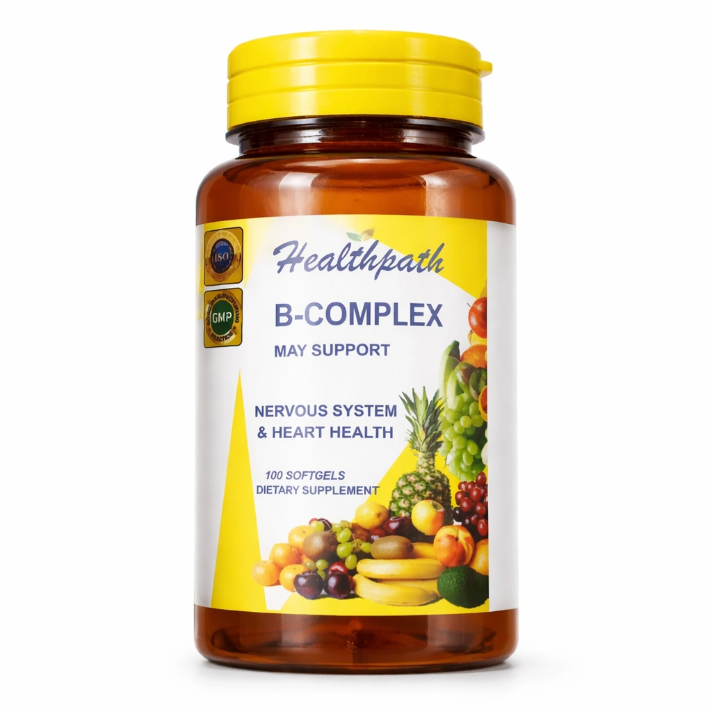 Healthpath B-Complex Dietary Supplement x 100 Softgels