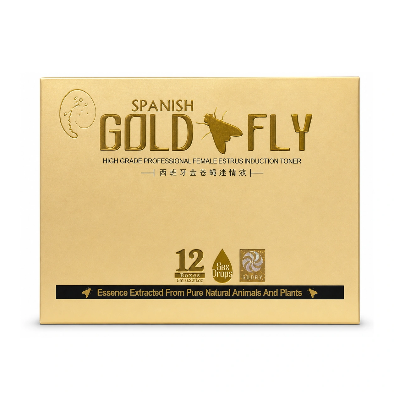 Spanish Gold Fly Female Estrus Induction Toner Drops 5 ml x 12 Boxes