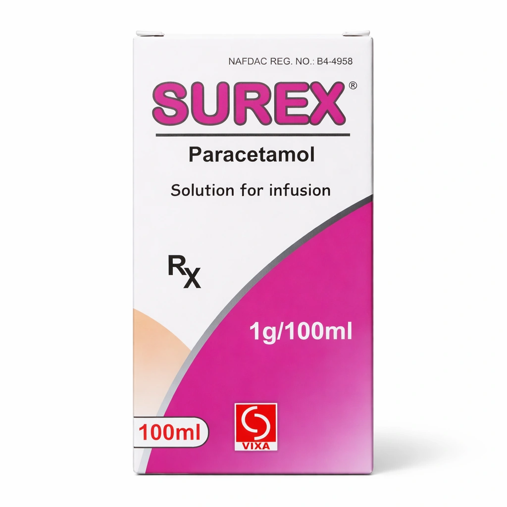 Surex Paracetamol Solution for Infusion 1 g/100 ml 100 ml