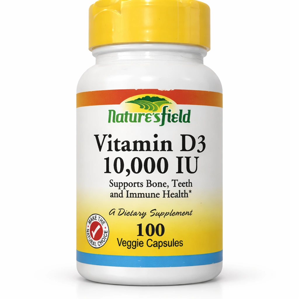 Nature's Field Vitamin D3 10,000 IU x 100 Capsules