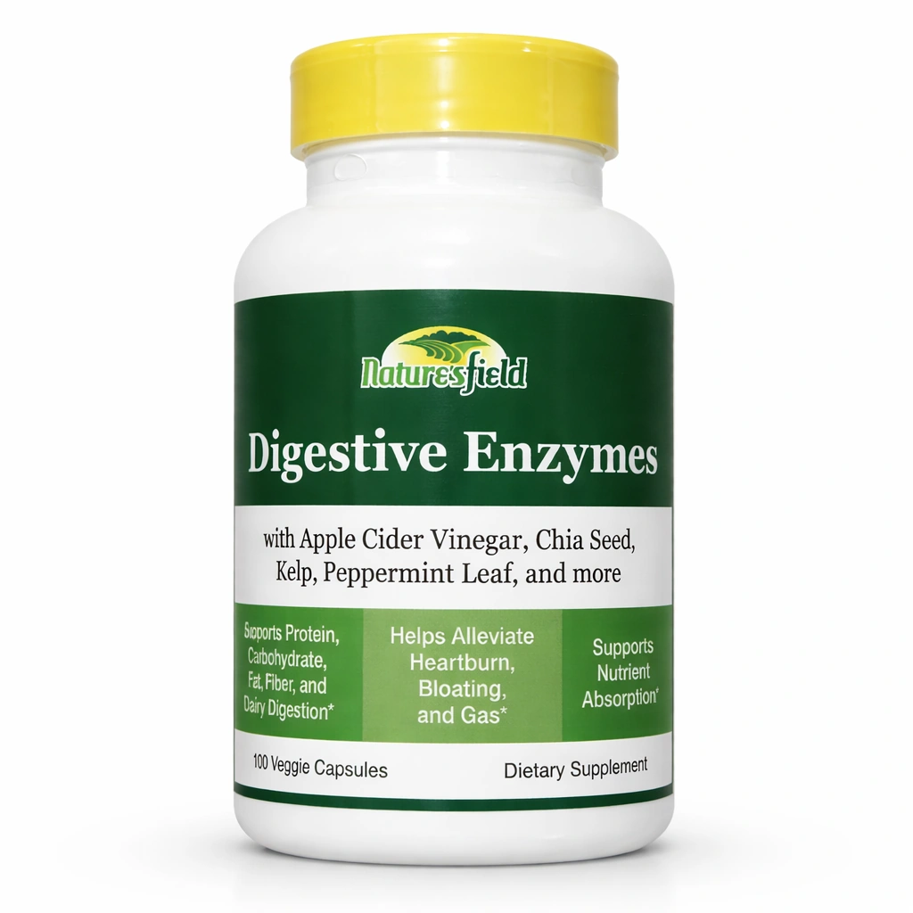 Nature's Field Digestive Enzymes x 100 Capsules