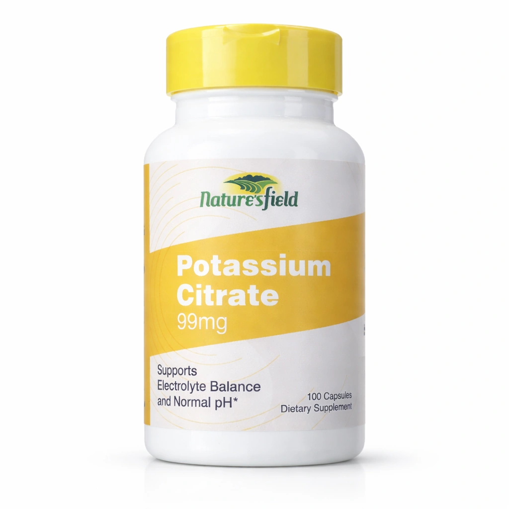 Nature's Field Potassium Citrate 99 mg x 100 Capsules