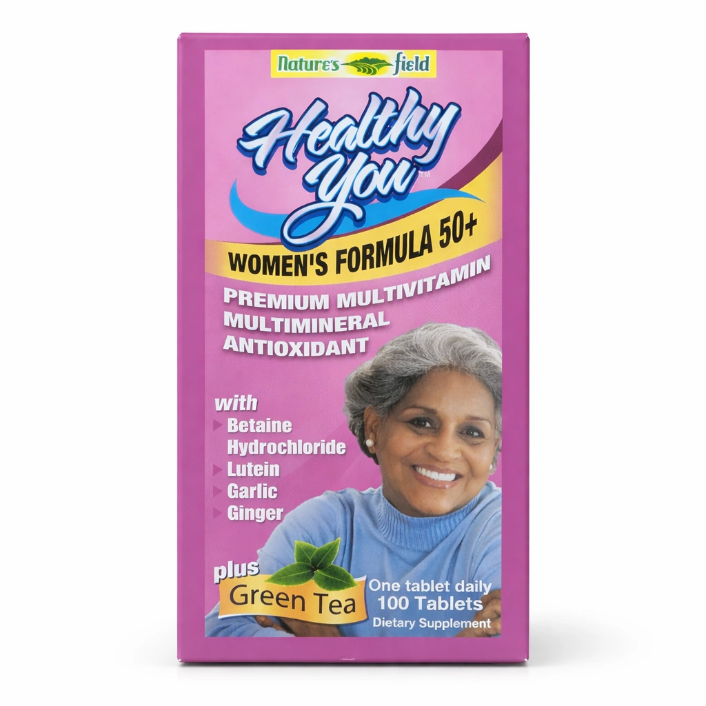 Nature's Field Healthy You Women's Formula 50+ Multivitamin Tablets x 100 Tablets