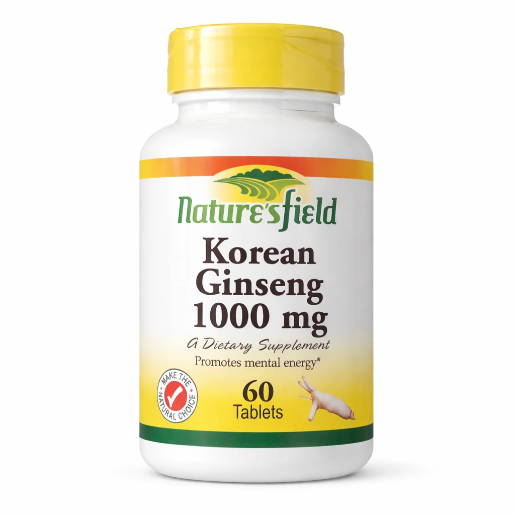 Nature's Field Korean Ginseng 1000 mg x 60 Tablets