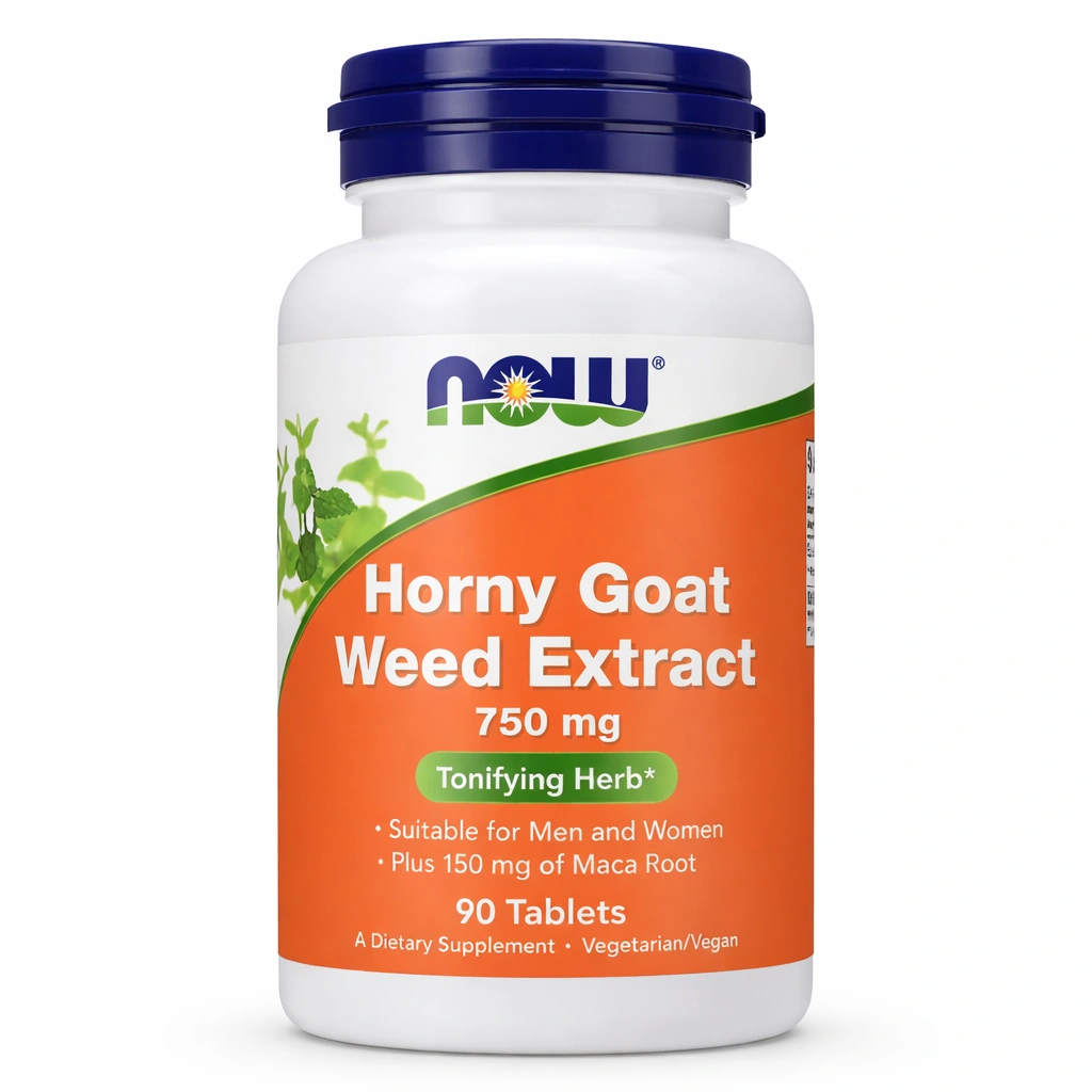 NOW Horny Goat Weed Extract 750 mg Tablets x 90 Tablets