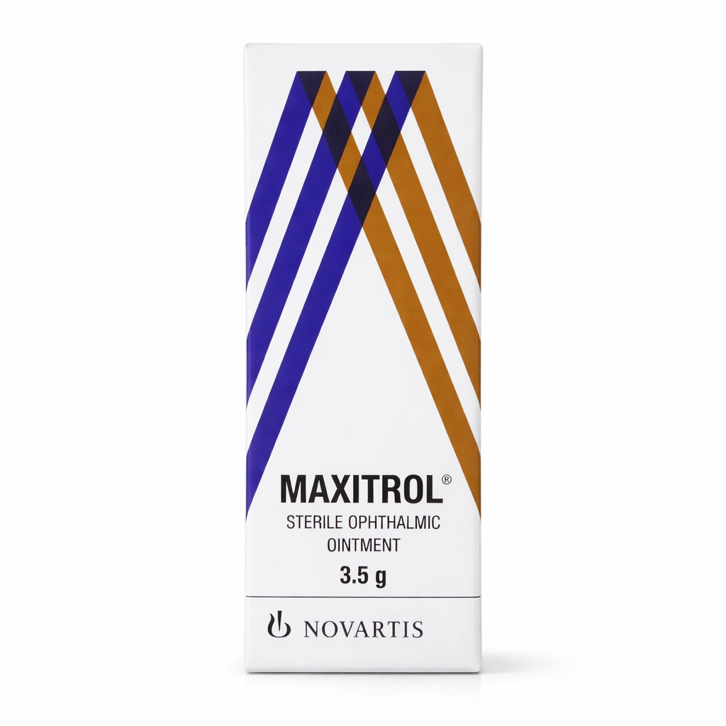 Maxitrol Sterile Ophthalmic Ointment 1 mg/3,500 IU/6,000 IU per g 3.5 g