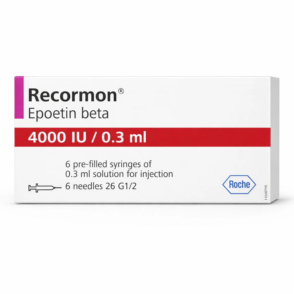 Recormon Epoetin beta 4000 IU/0.3 ml Solution for Injection x 6 Pre-filled Syringes