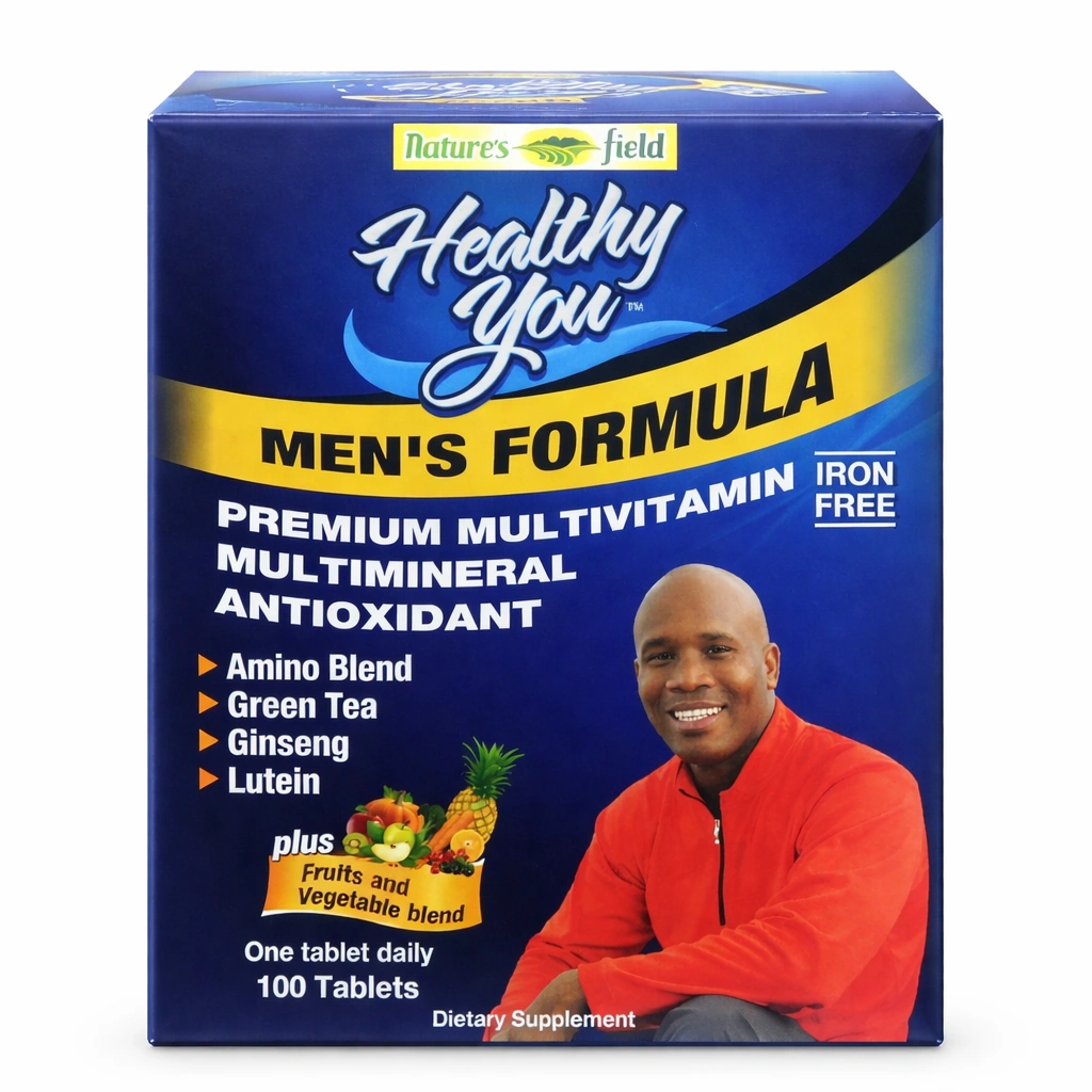 Nature's Field Healthy You Men's Formula Multivitamin Multimineral Tablets x 100 Tablets