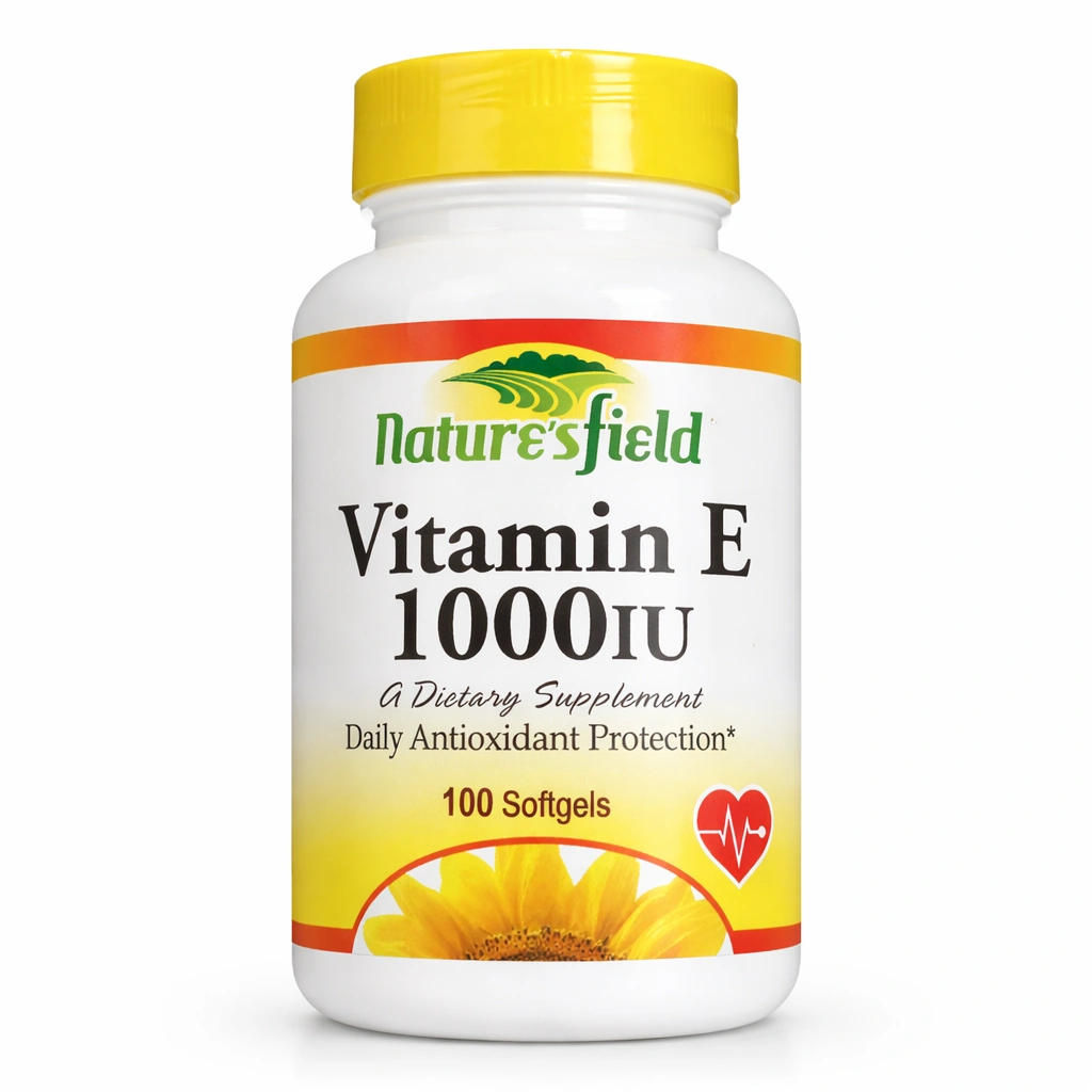 Nature's Field Vitamin E 1000 IU Softgels x 100 Softgels