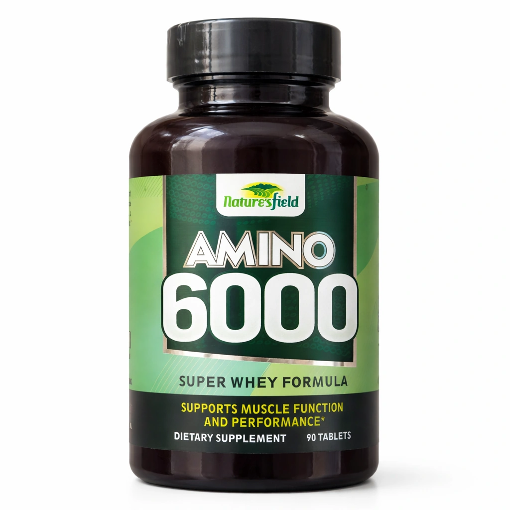 Nature's Field Amino 6000 Super Whey Protein Formula x 90 Tablets