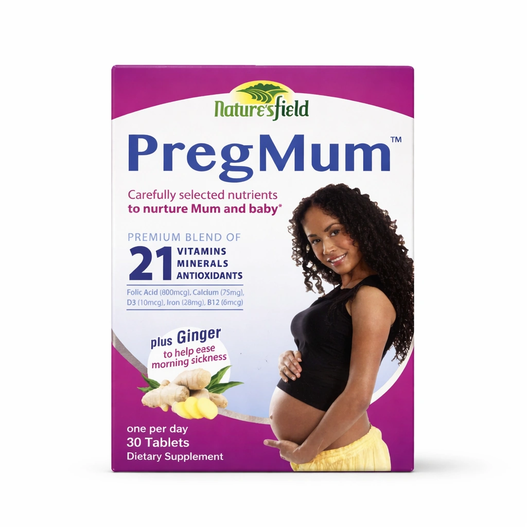 Nature's Field PregMum Prenatal Multivitamin x 30 Tablets