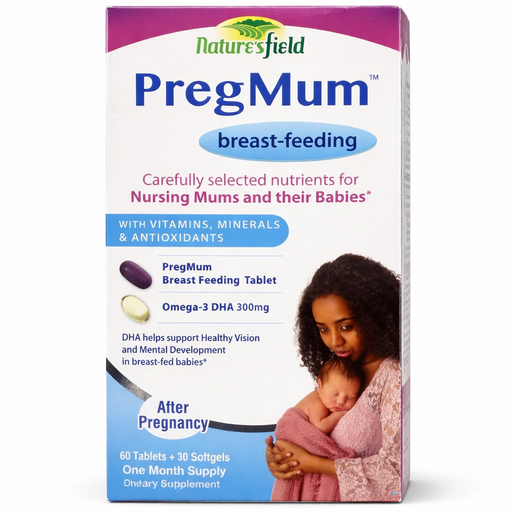 Nature's Field PregMum Breast-feeding Dietary Supplement 60 Tablets + 30 Softgels