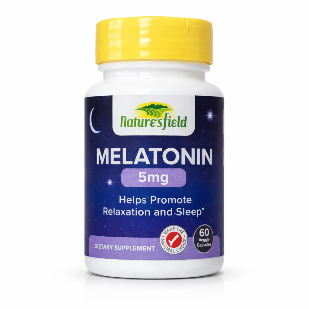 Nature's Field Melatonin 5 mg x 60 Veggie Capsules