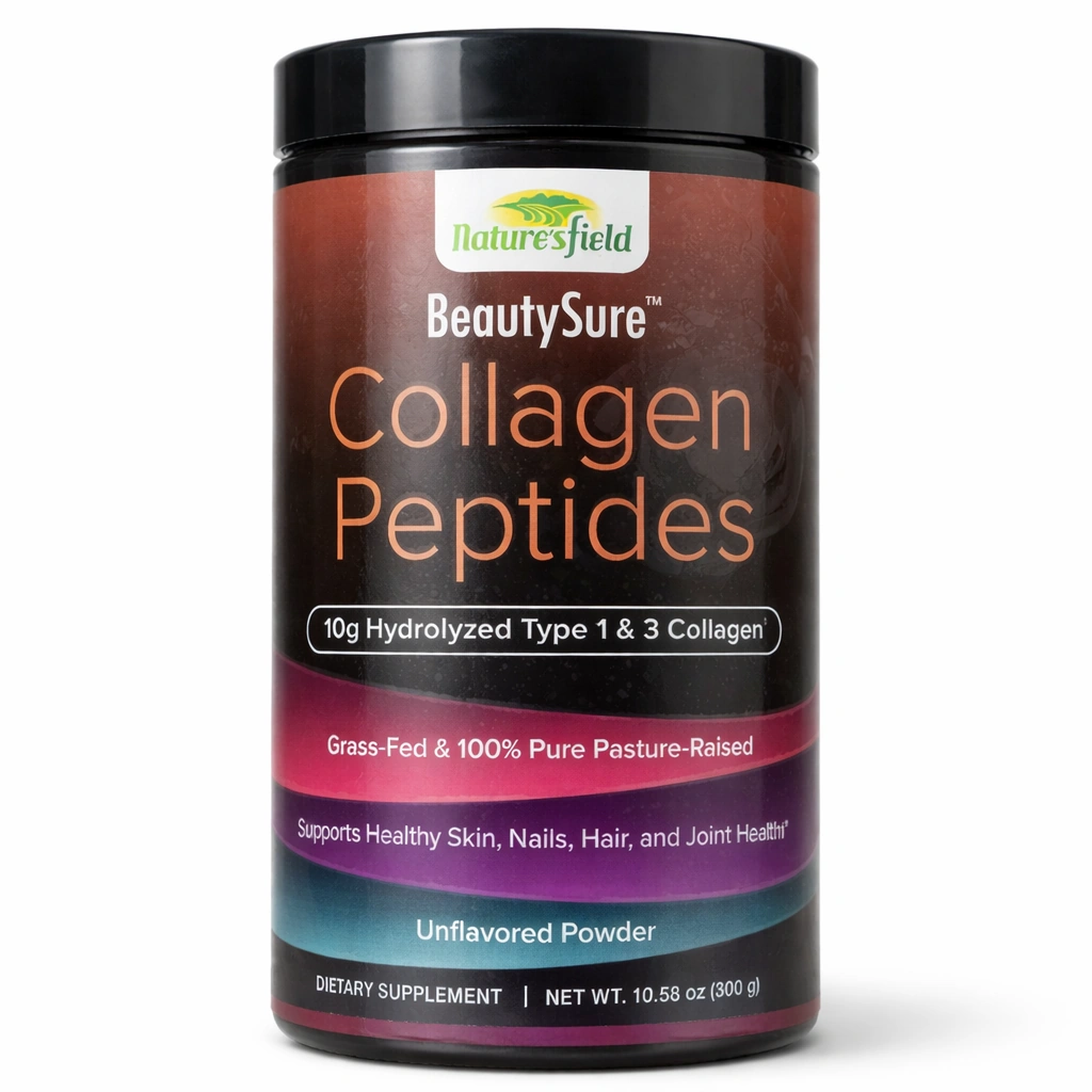 Nature's Field BeautySure Collagen Peptides Unflavored Powder 300 g