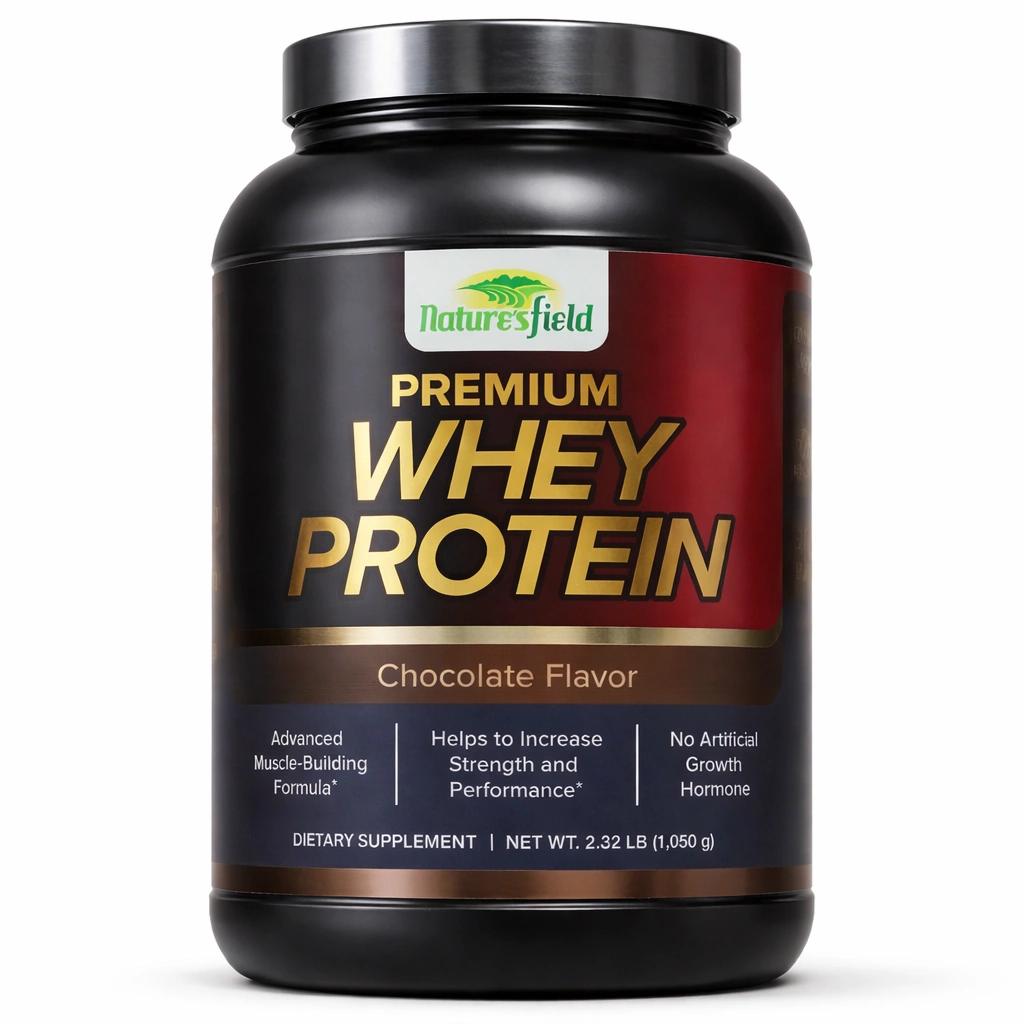 Nature's Field Premium Whey Protein Powder Chocolate Flavor 1,050 g