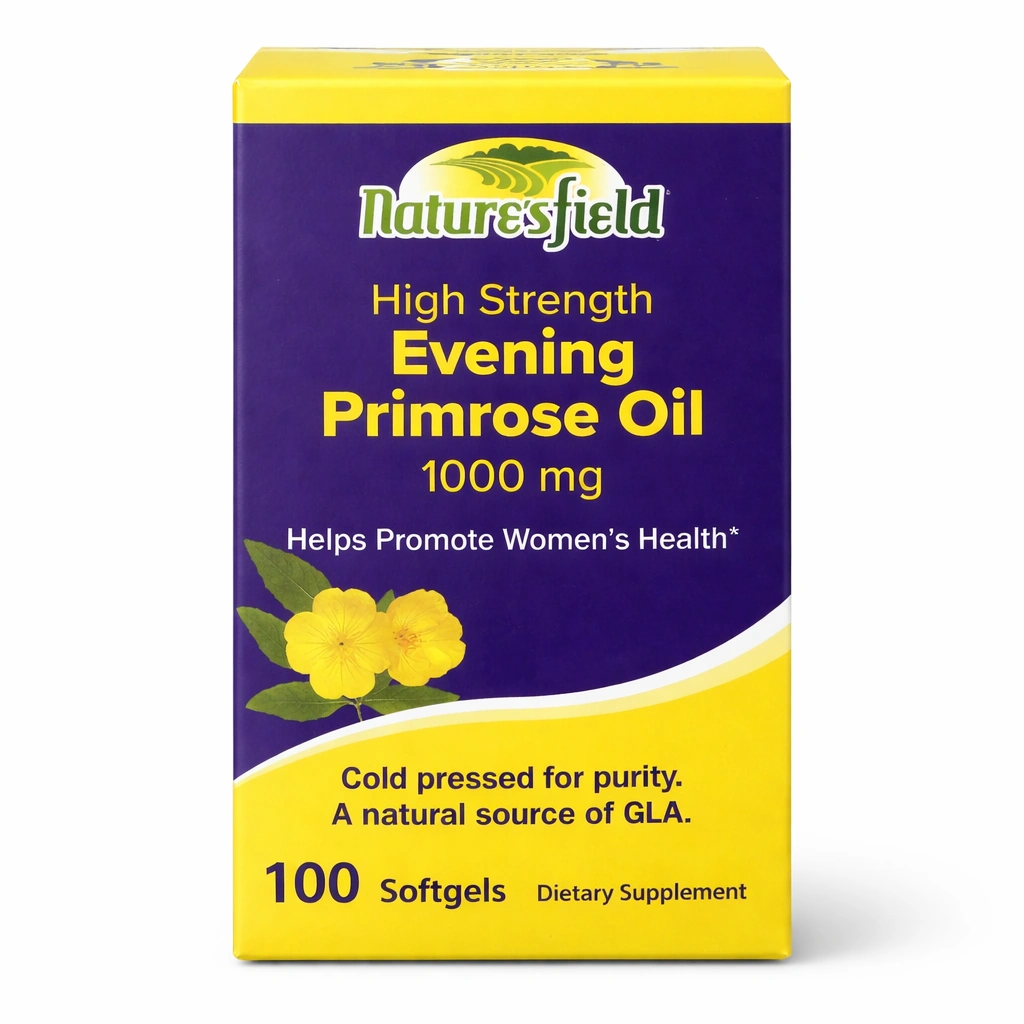 Nature's Field High Strength Evening Primrose Oil 1000 mg x 100 Softgels