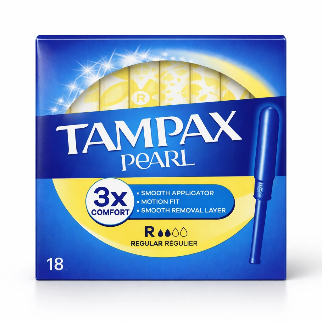 Tampax Pearl Regular Applicator Tampons x 18 Tampons