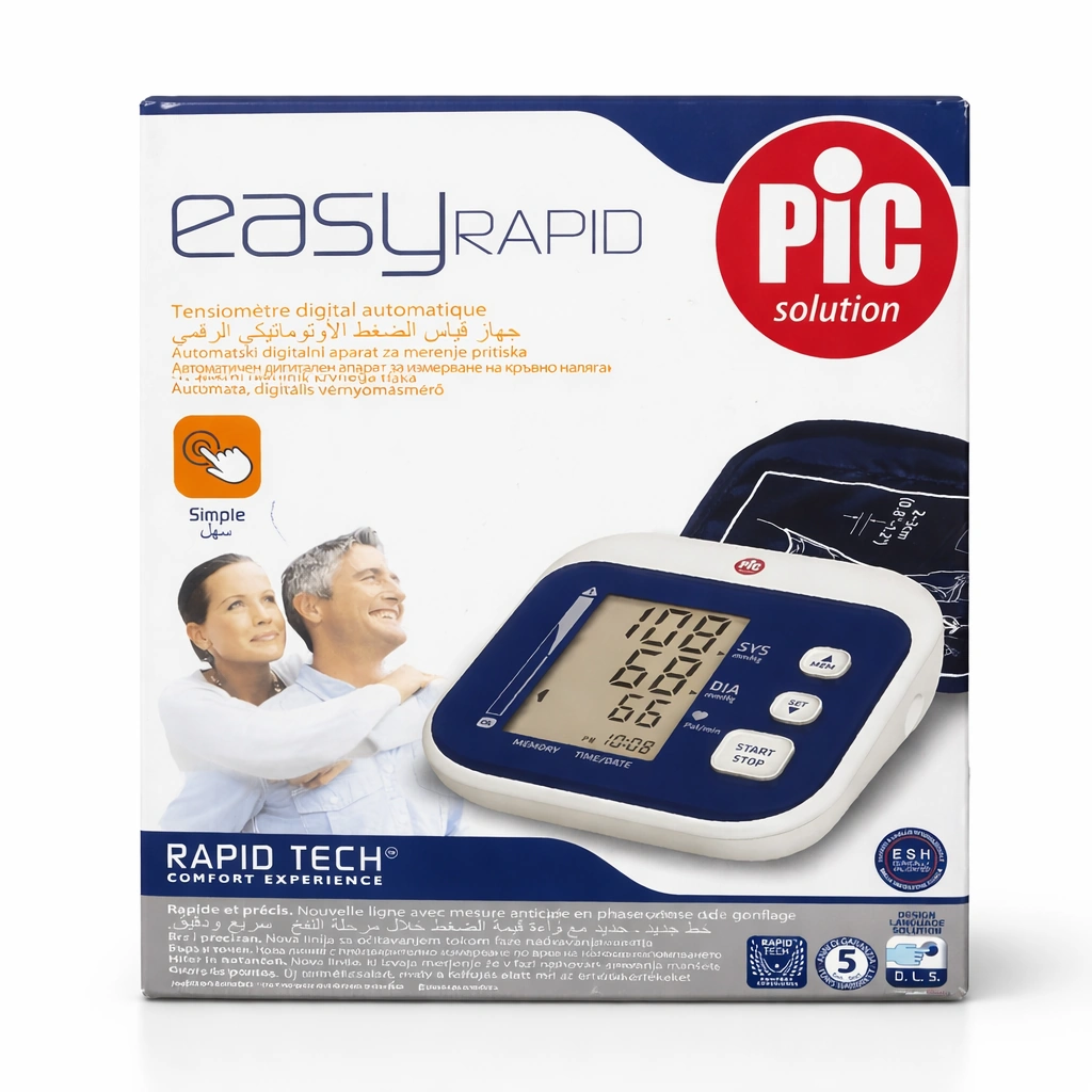 Pic Solution Easy Rapid Automatic Digital Arm Blood Pressure Monitor
