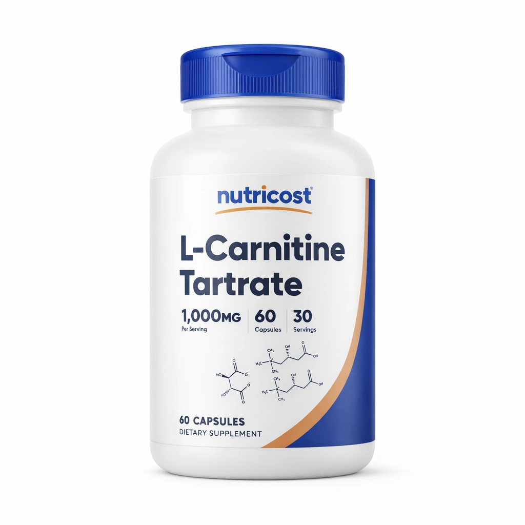 Nutricost L-Carnitine Tartrate 1,000 mg x 60 Capsules
