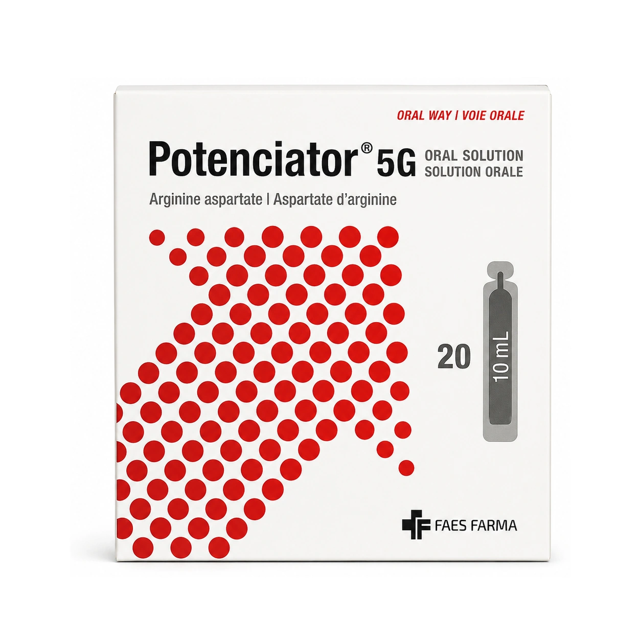 Potenciator 5 g Arginine Aspartate Oral Solution 10 ml x 20 ampoules
