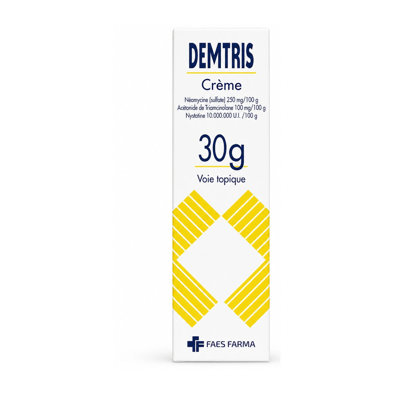 Demtris Neomycin Sulfate + Triamcinolone Acetonide + Nystatin Topical Cream 30 g