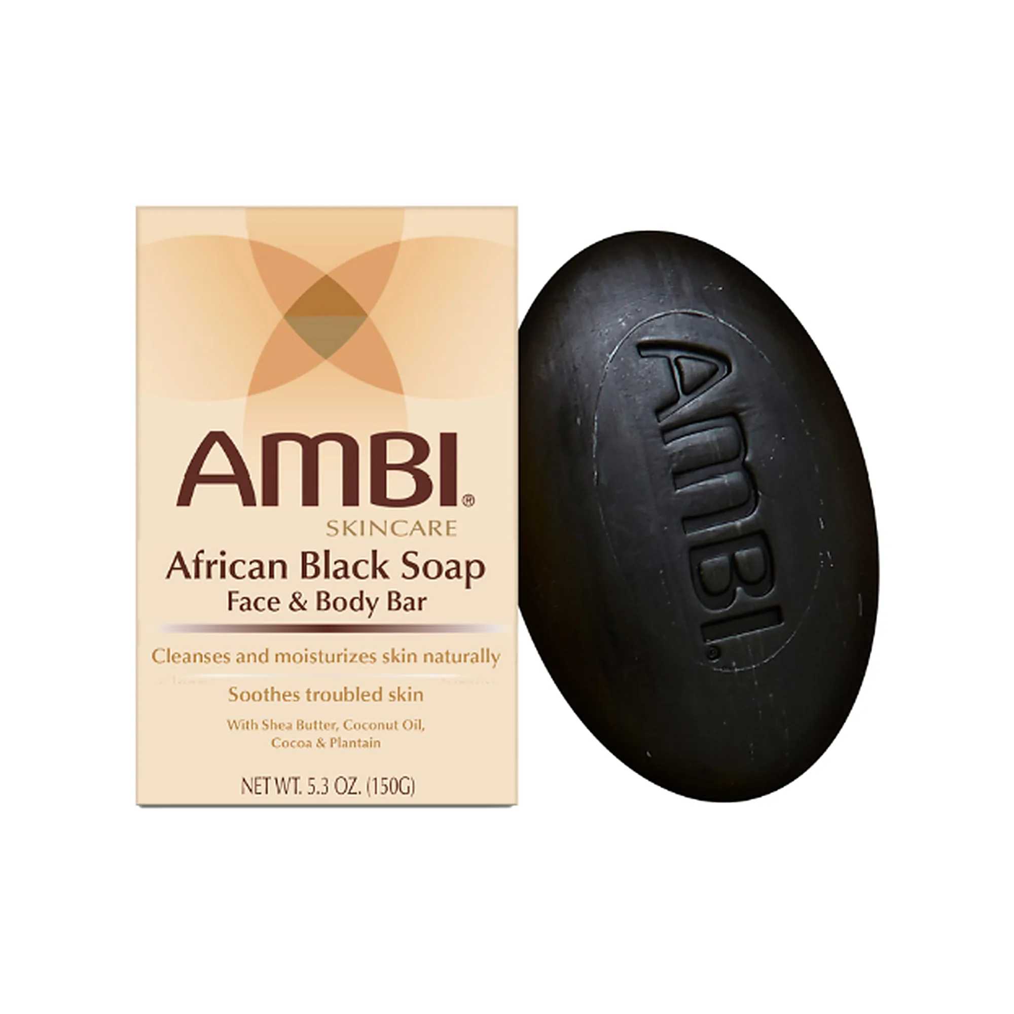 AMBI African Black Soap Face & Body Bar 150 g (5.3 oz)