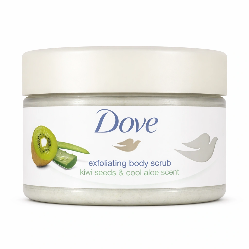 Dove Exfoliating Body Scrub Kiwi Seeds & Cool Aloe Scent 225 ml Cream