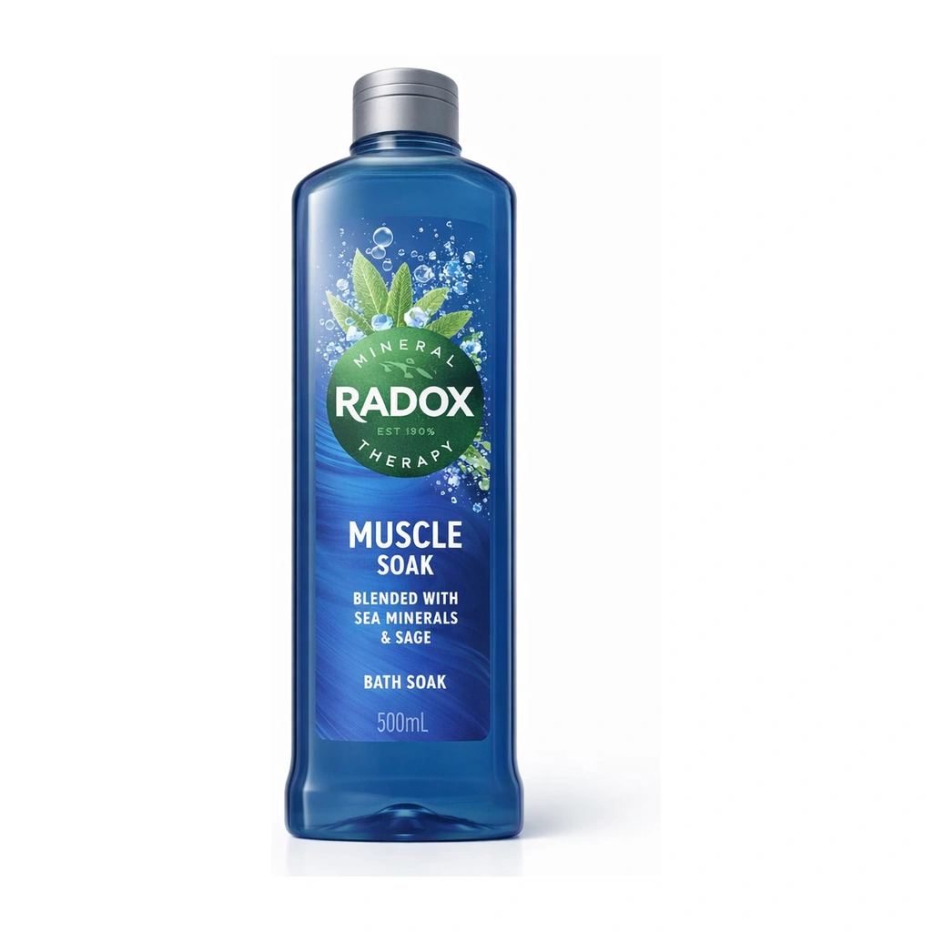 Radox Mineral Therapy Muscle Soak Bath Soak with Sea Minerals & Sage 500 ml