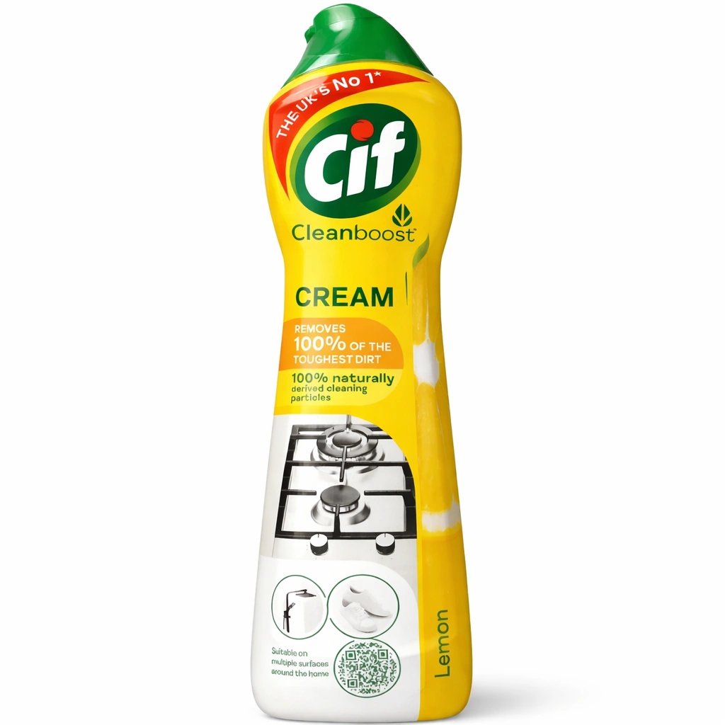 Cif Cleanboost Cream Cleaner Lemon 500 ml