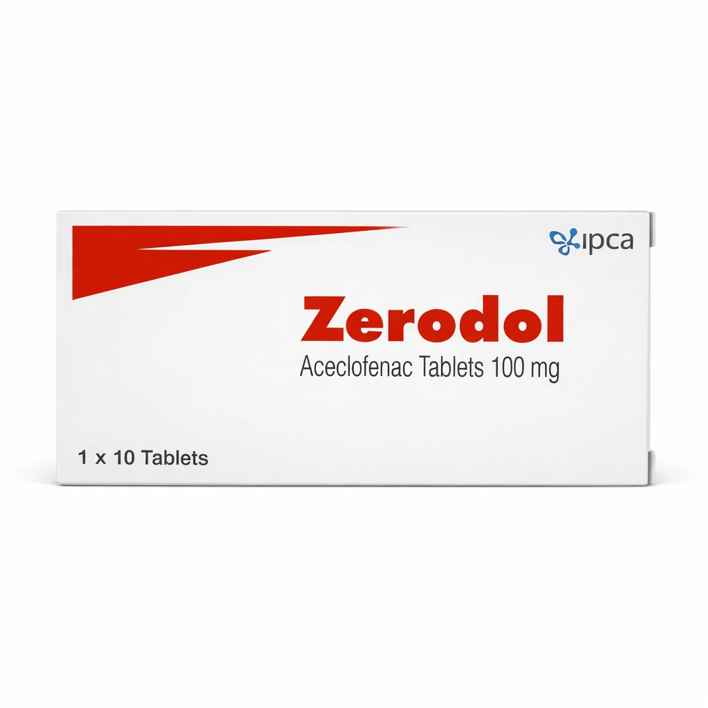 Zerodol Aceclofenac Film-Coated Tablets 100 mg x 10 Tablets