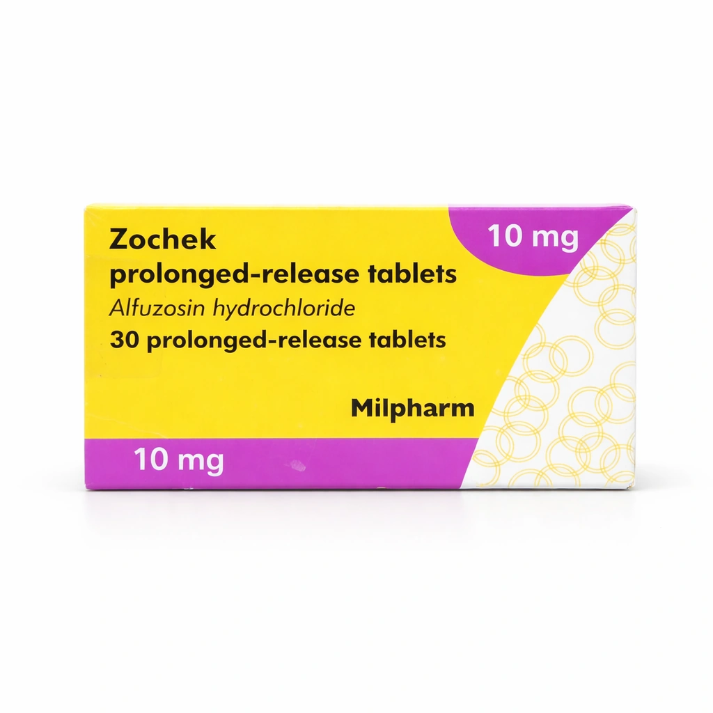 Zochek Alfuzosin Hydrochloride 10 mg Prolonged-Release Tablets x 30 Tablets