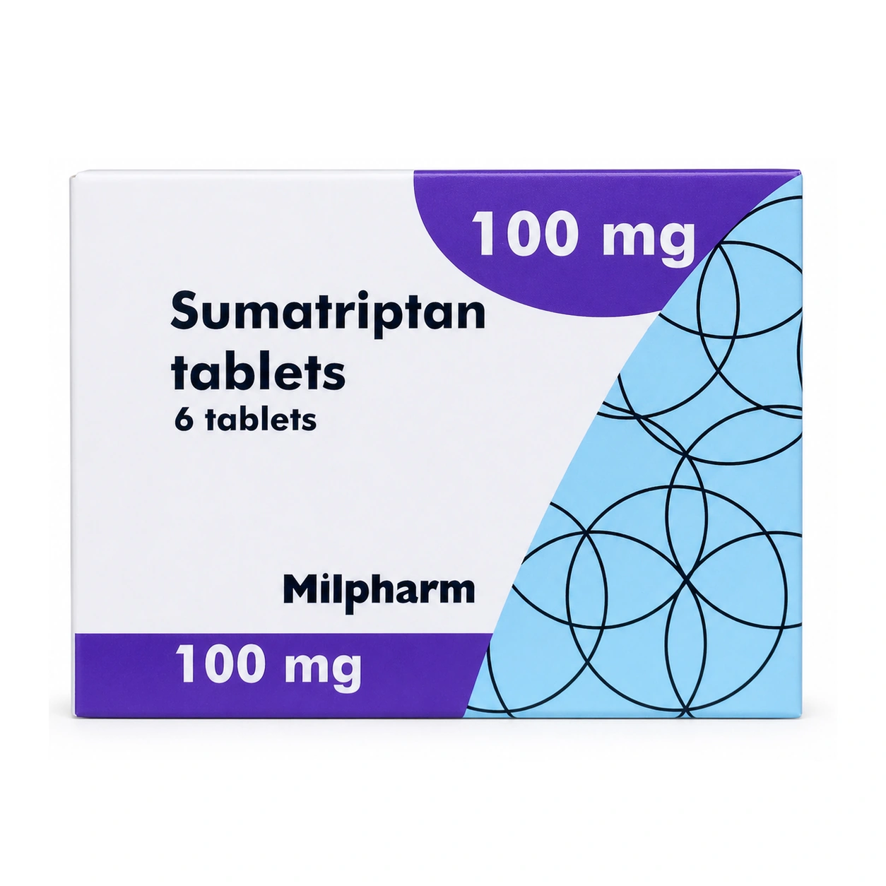 Milpharm Sumatriptan Tablets 100 mg x 6 Tablets
