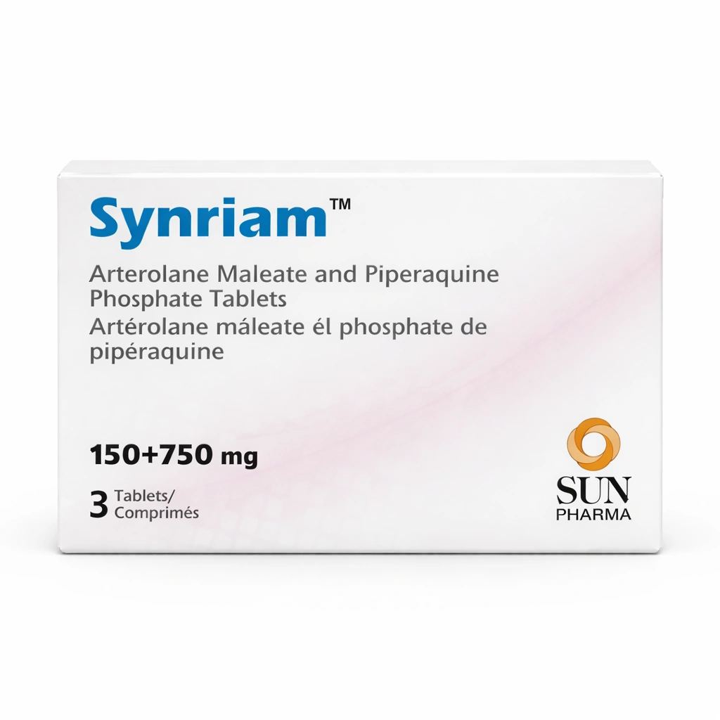 Synriam Arterolane Maleate and Piperaquine Phosphate Film-Coated Tablets 150 mg/750 mg x 3 Tablets
