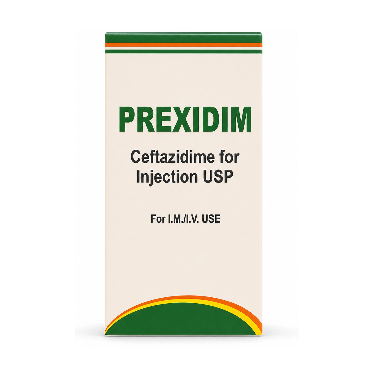 Prexidim Ceftazidime for Injection USP 1000 mg Powder for Injection x 1 vials with 10 ml Sterile Water