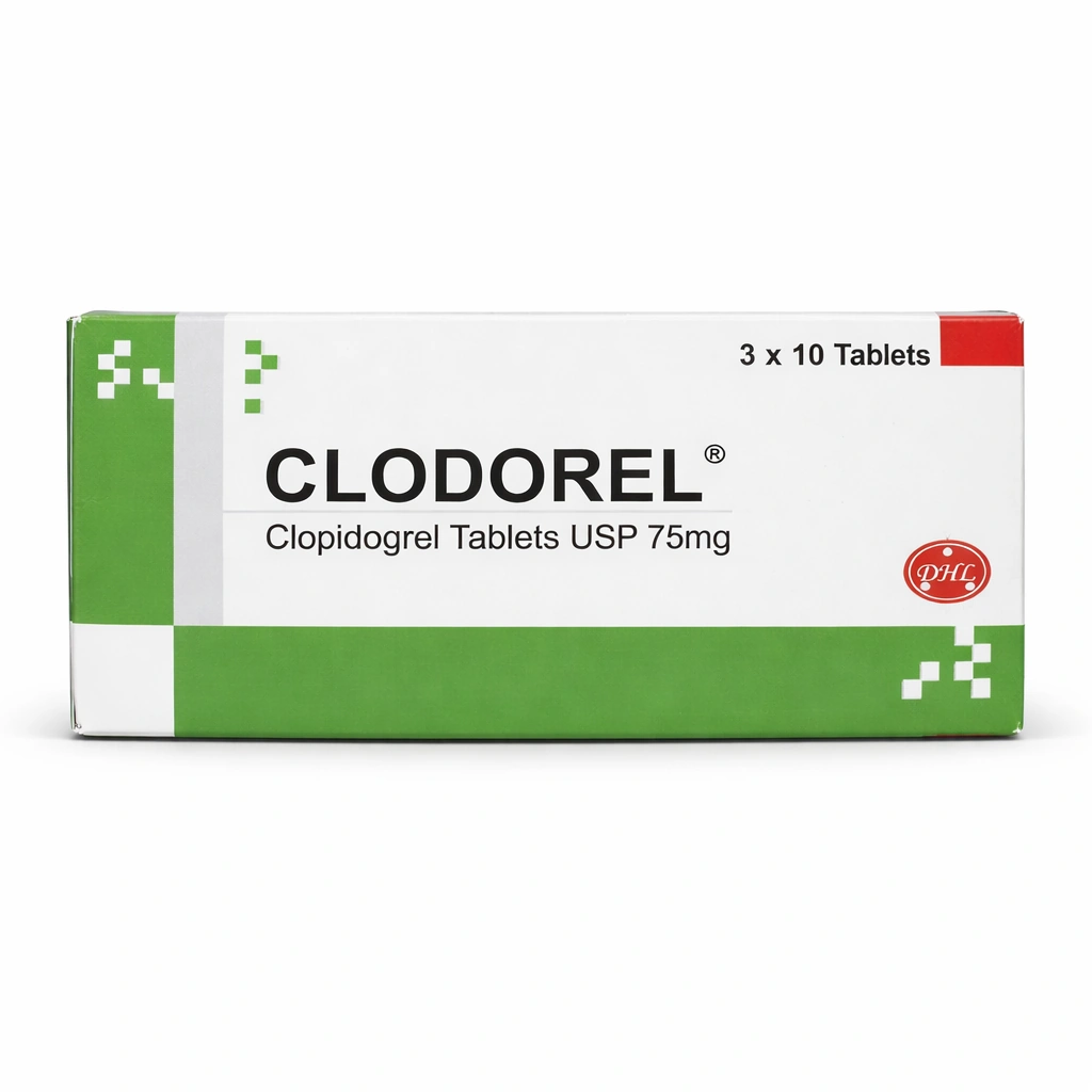 Clodorel Clopidogrel Tablets USP 75 mg x 30 Tablets