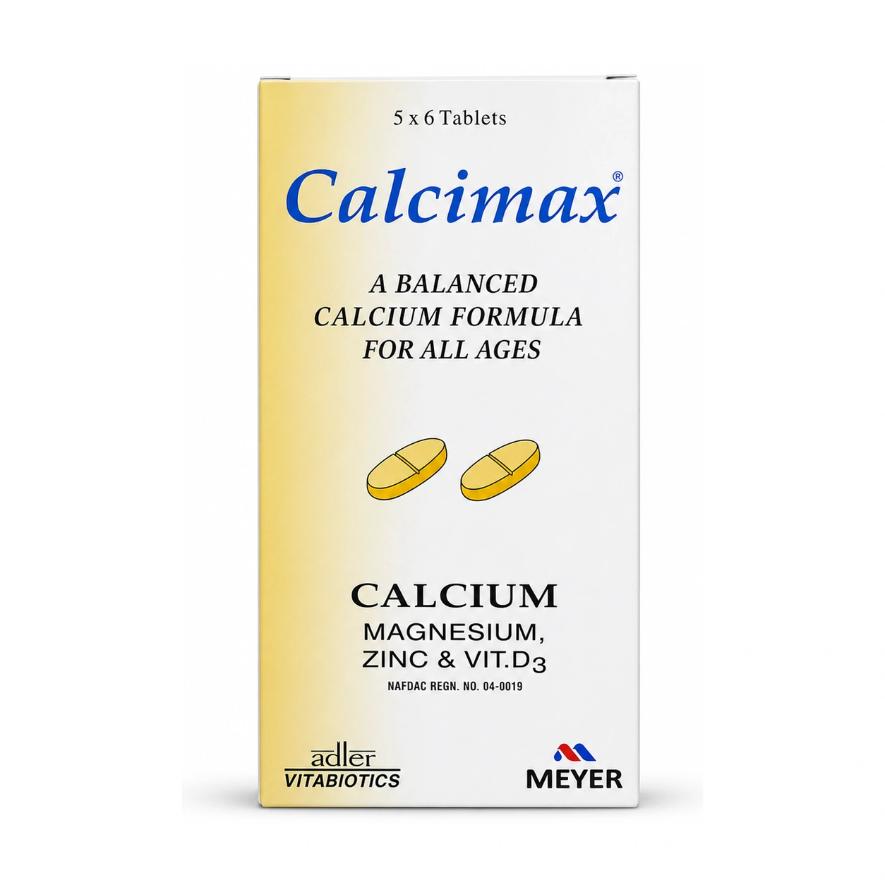 Calcimax Calcium Magnesium Zinc & Vitamin D3 Tablets x 30 Tablets