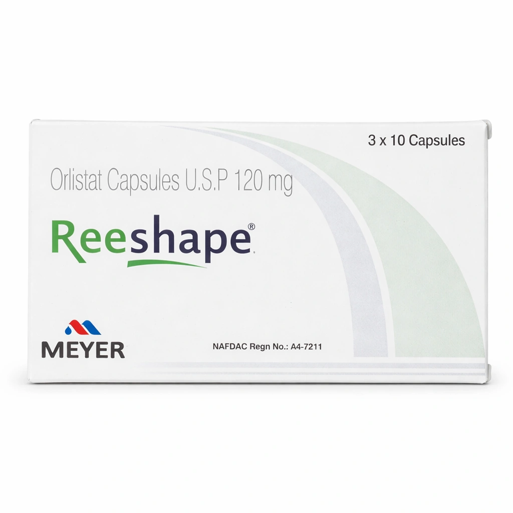 Reeshape Orlistat U.S.P 120 mg x 30 Capsules