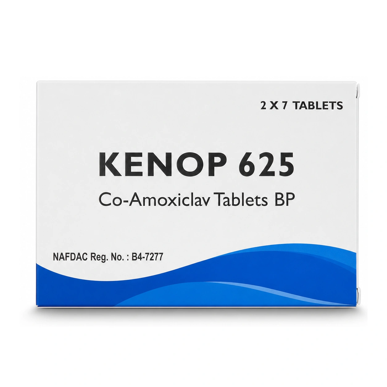 Kenop Co-Amoxiclav 625 mg Tablets BP x 14 Tablets