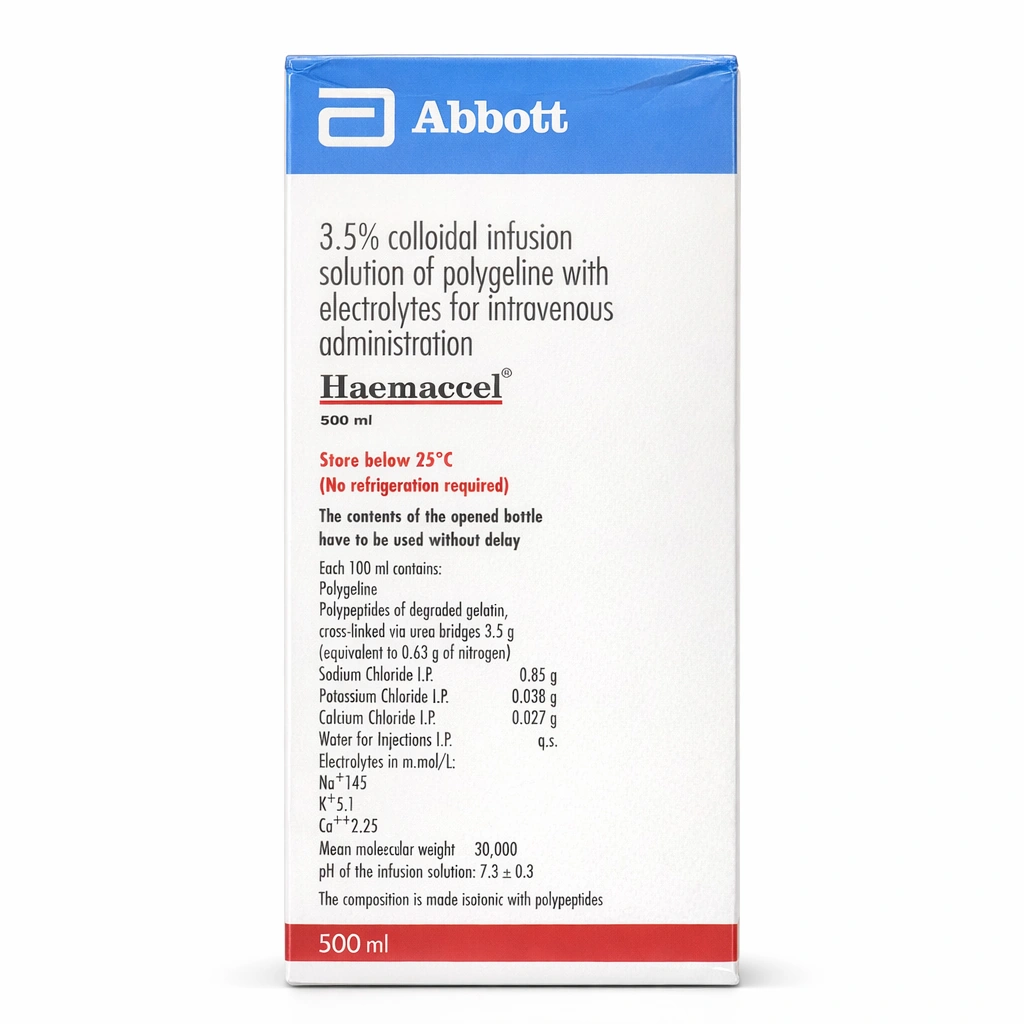 Haemaccel (Polygeline) 3.5% Solution for Infusion, 500 ml