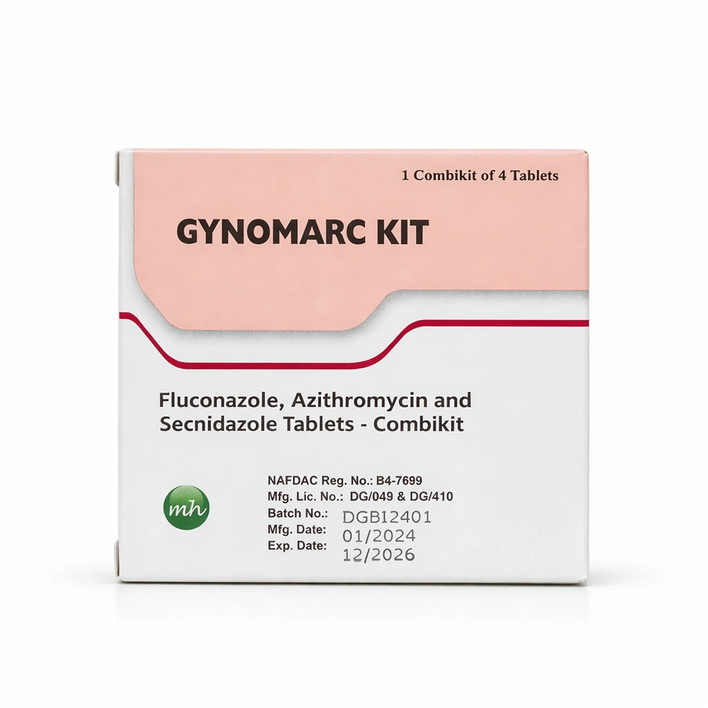 Gynomarc Fluconazole, Azithromycin and Secnidazole Combikit x 4 Tablets